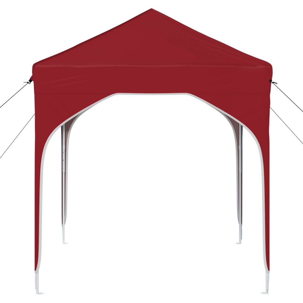 Produktbild för Pop-up Partytält 194 x 194 x 245 cm Vinröd