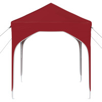 Produktbild för Pop-up Partytält 194 x 194 x 245 cm Vinröd