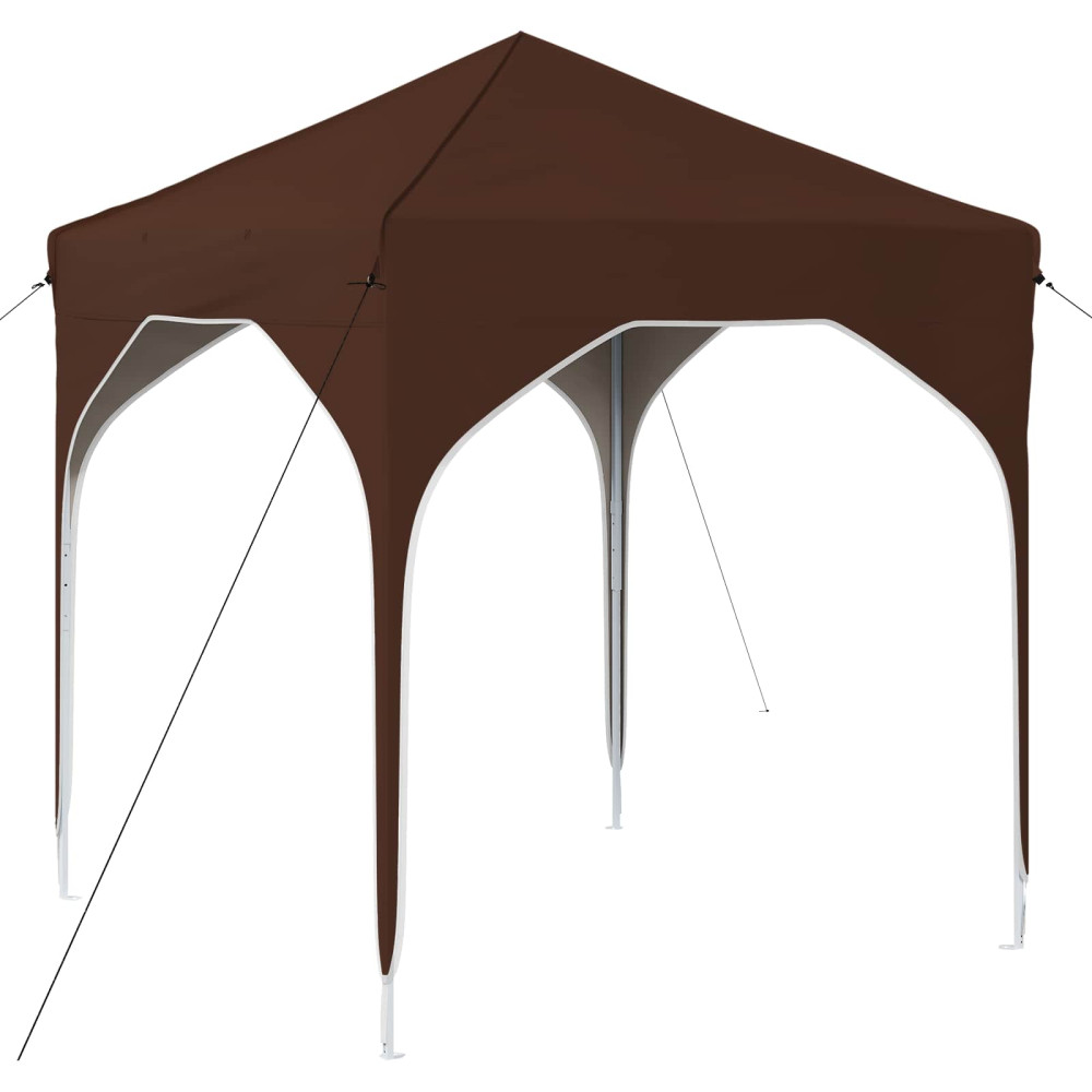 Produktbild för Pop-up Partytält 194 x 194 x 245 cm Brun