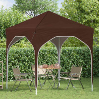 Produktbild för Pop-up Partytält 194 x 194 x 245 cm Brun