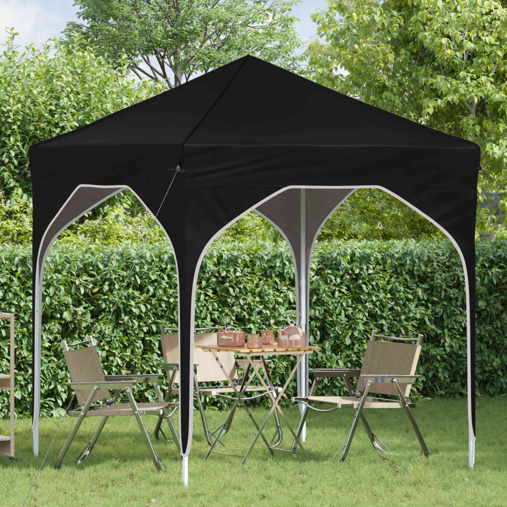 Produktbild för Pop-up Partytält 194 x 194 x 245 cm Svart