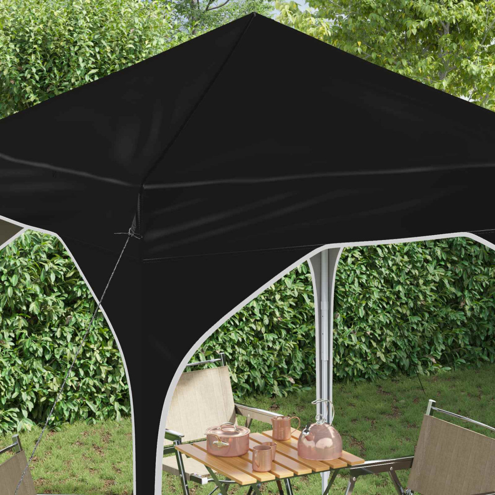 Produktbild för Pop-up Partytält 194 x 194 x 245 cm Svart
