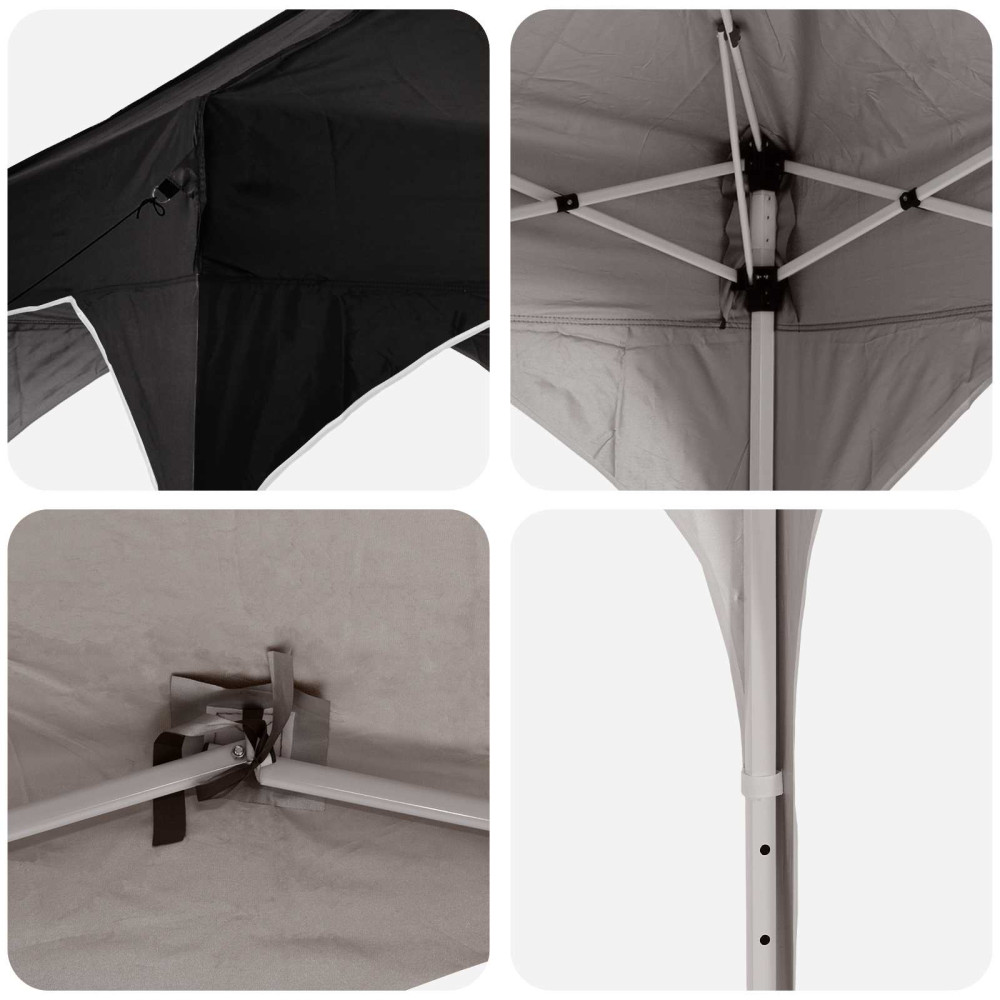 Produktbild för Pop-up Partytält 194 x 194 x 245 cm Svart