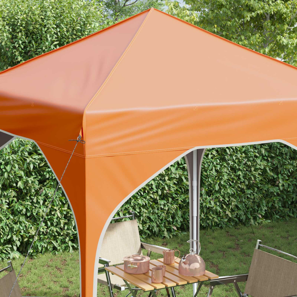Produktbild för Pop-up Partytält 194 x 194 x 245 cm Orange