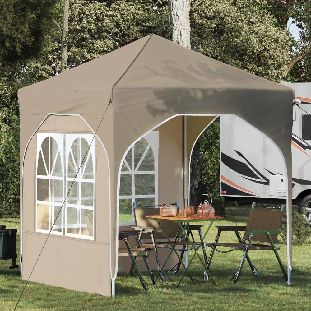 Produktbild för Pop-up Partytält 192 x 192 x 245 cm Gräddvit