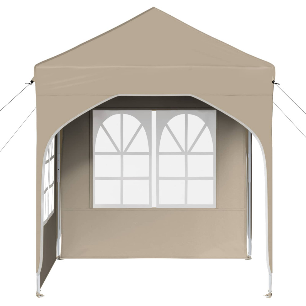 Produktbild för Pop-up Partytält 192 x 192 x 245 cm Gräddvit