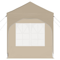 Produktbild för Pop-up Partytält 192 x 192 x 245 cm Gräddvit