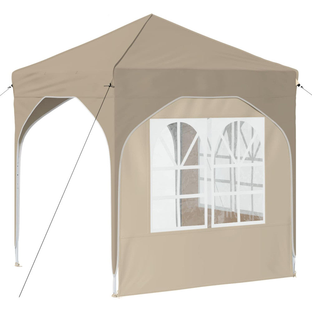 Produktbild för Pop-up Partytält 192 x 192 x 245 cm Gräddvit
