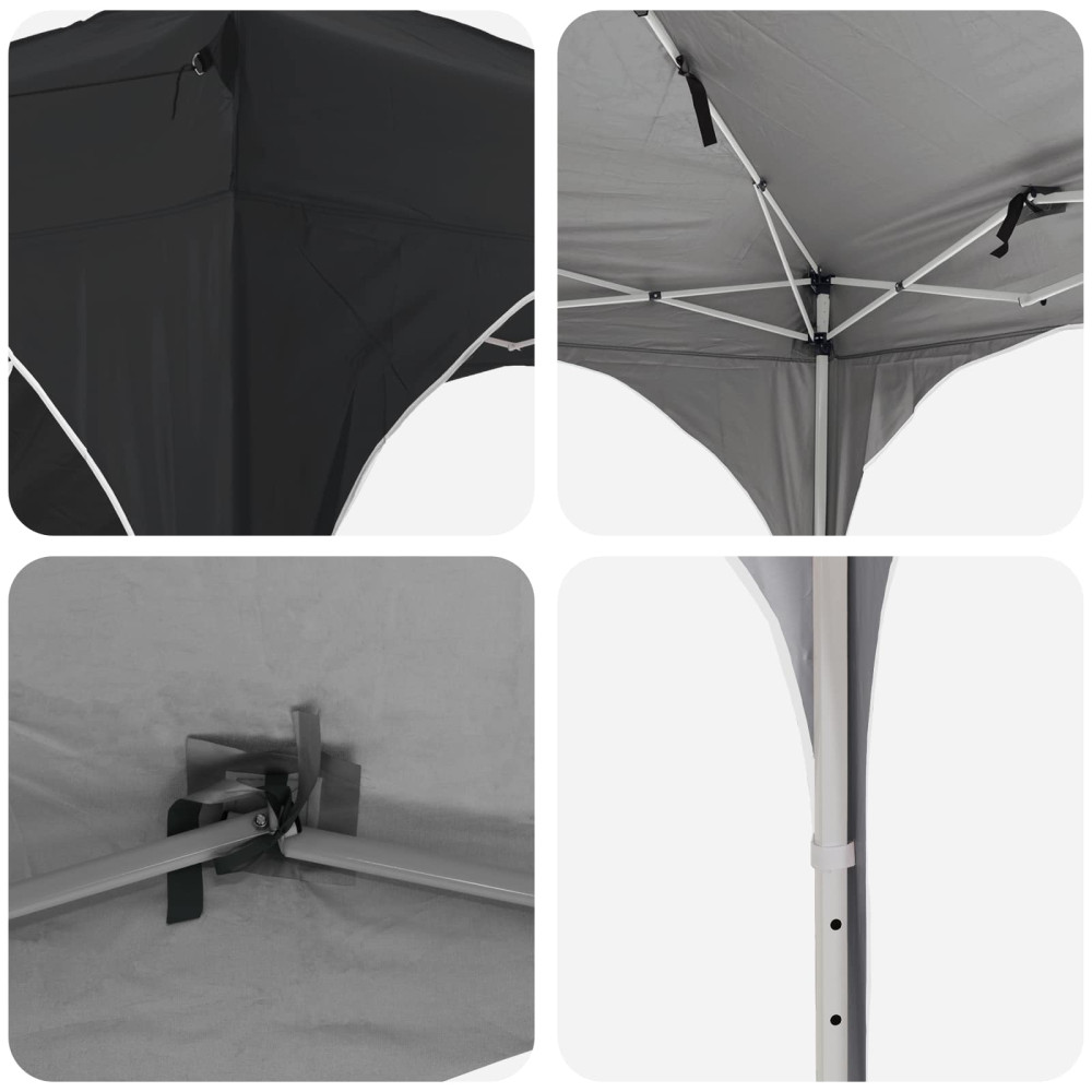 Produktbild för Pop-up Partytält 192 x 192 x 245 cm Antracit