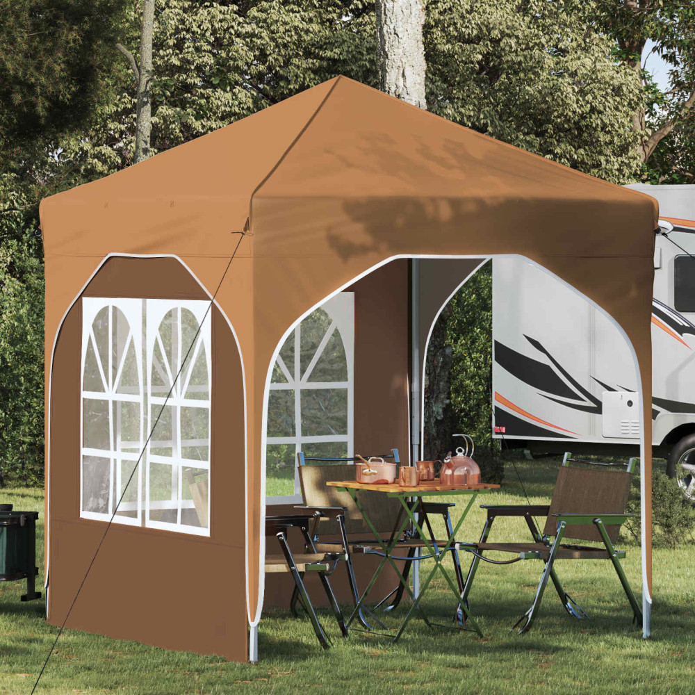 Produktbild för Pop-up Partytält 192 x 192 x 245 cm Beige