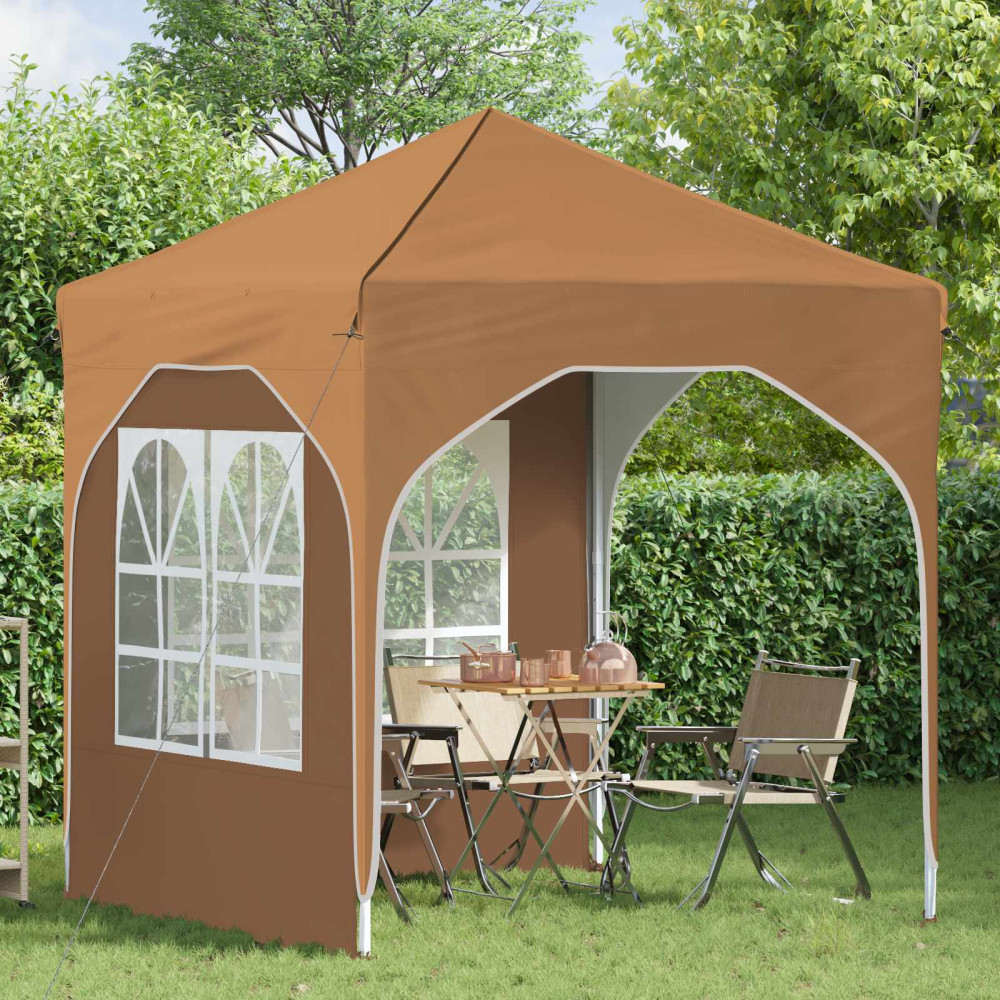 Produktbild för Pop-up Partytält 192 x 192 x 245 cm Beige