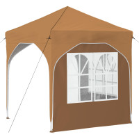 Produktbild för Pop-up Partytält 192 x 192 x 245 cm Beige