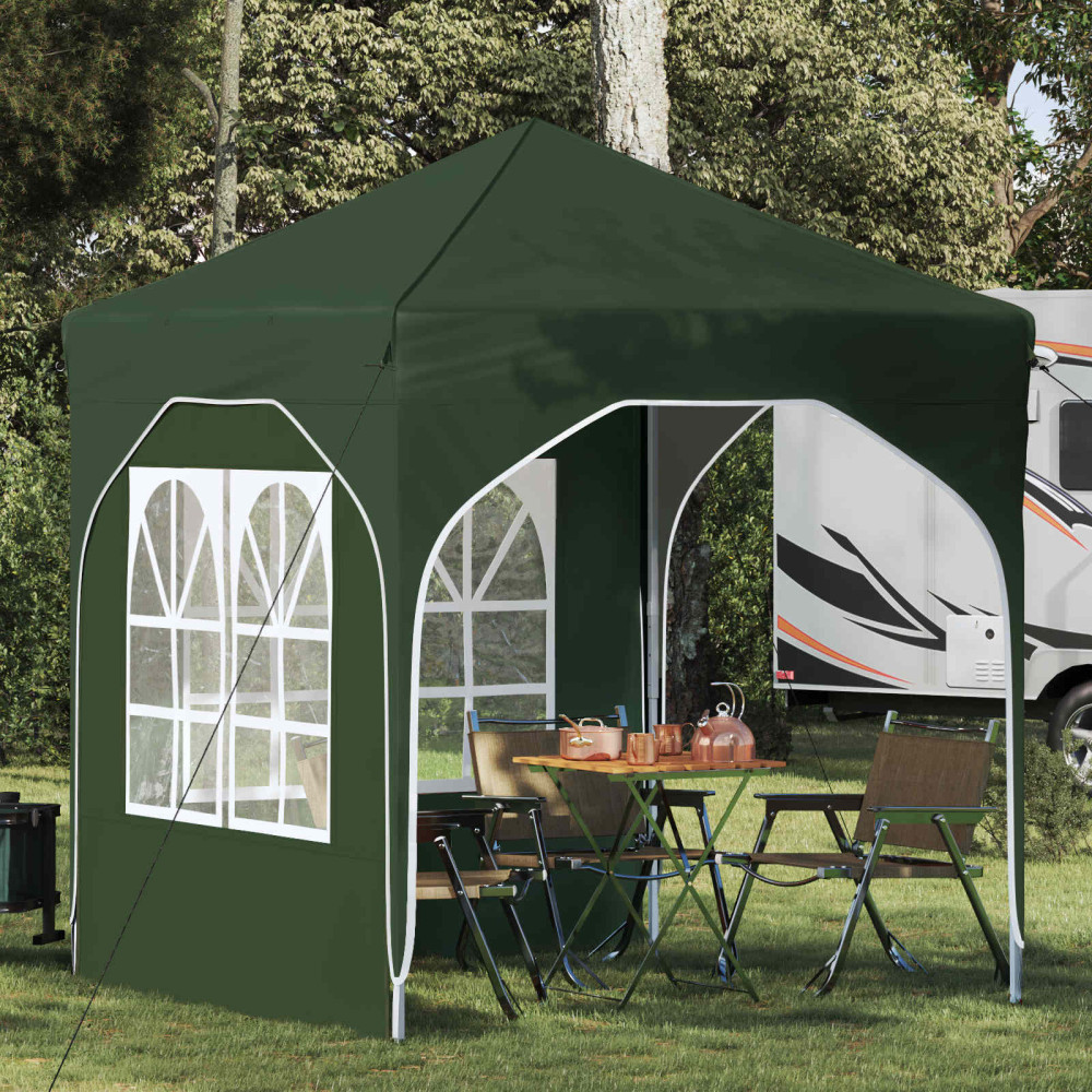 Produktbild för Pop-up Partytält 192 x 192 x 245 cm Grön