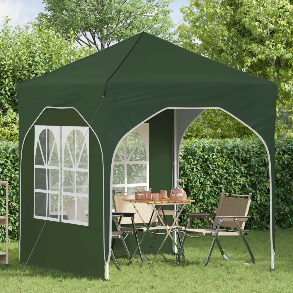 Produktbild för Pop-up Partytält 192 x 192 x 245 cm Grön