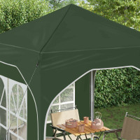 Produktbild för Pop-up Partytält 192 x 192 x 245 cm Grön