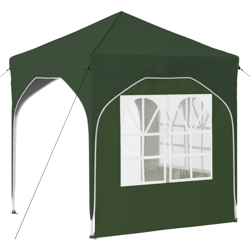 Produktbild för Pop-up Partytält 192 x 192 x 245 cm Grön