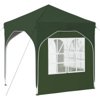 Produktbild för Pop-up Partytält 192 x 192 x 245 cm Grön