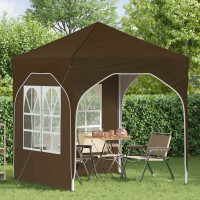 Produktbild för Pop-up Partytält 192 x 192 x 245 cm Taupe