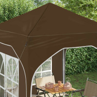 Produktbild för Pop-up Partytält 192 x 192 x 245 cm Taupe
