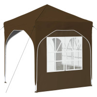 Produktbild för Pop-up Partytält 192 x 192 x 245 cm Taupe