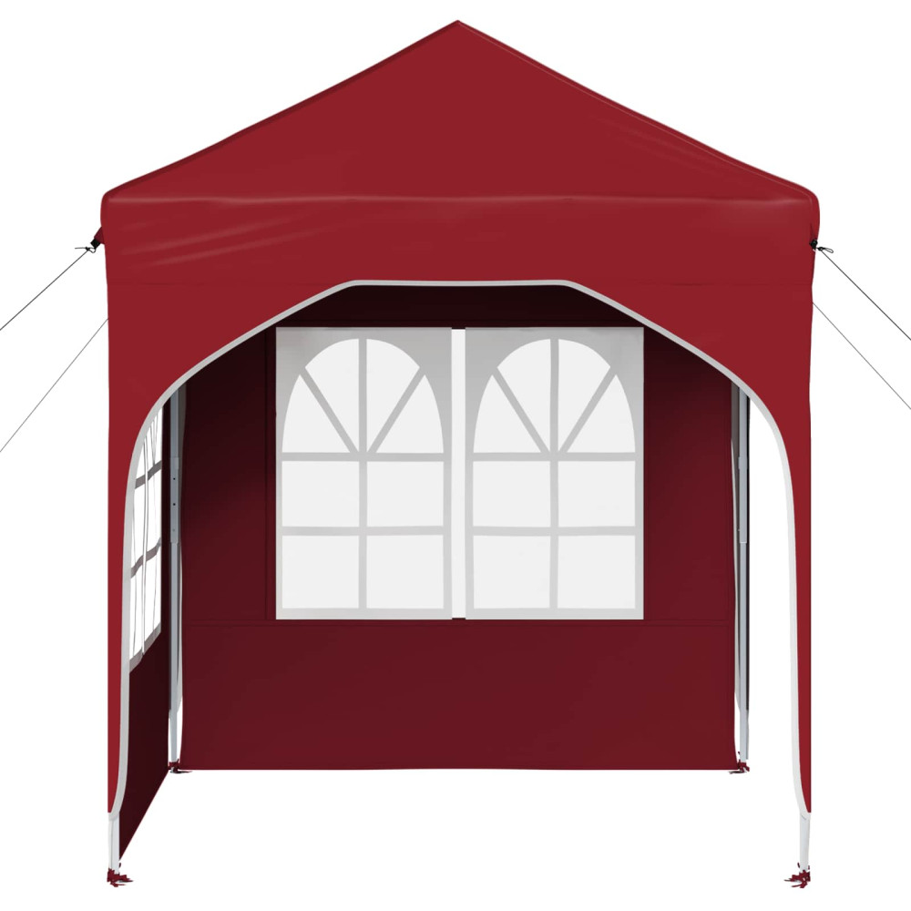 Produktbild för Pop-up Partytält 192 x 192 x 245 cm Vinröd