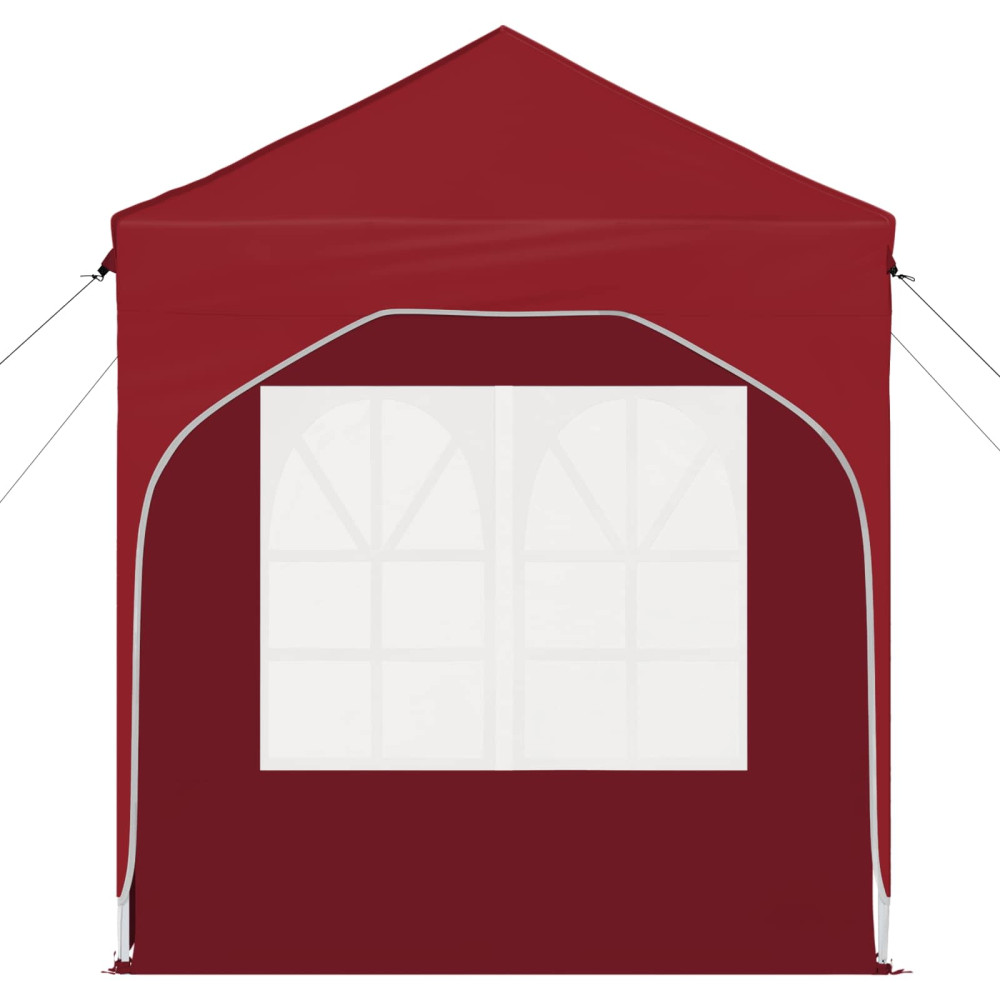 Produktbild för Pop-up Partytält 192 x 192 x 245 cm Vinröd