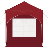 Produktbild för Pop-up Partytält 192 x 192 x 245 cm Vinröd