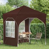 Produktbild för Pop-up Partytält 192 x 192 x 245 cm Brun