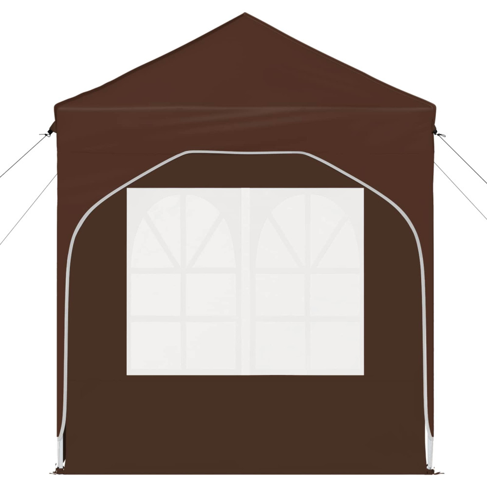 Produktbild för Pop-up Partytält 192 x 192 x 245 cm Brun