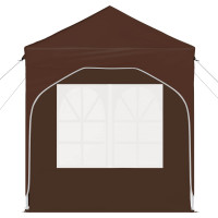 Produktbild för Pop-up Partytält 192 x 192 x 245 cm Brun