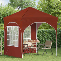 Produktbild för Pop-up Partytält 192 x 192 x 245 cm Terracotta