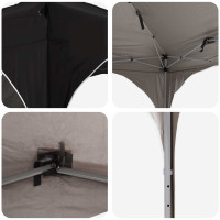 Produktbild för Pop-up Partytält 192 x 192 x 245 cm Svart