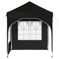 Produktbild för Pop-up Partytält 192 x 192 x 245 cm Svart
