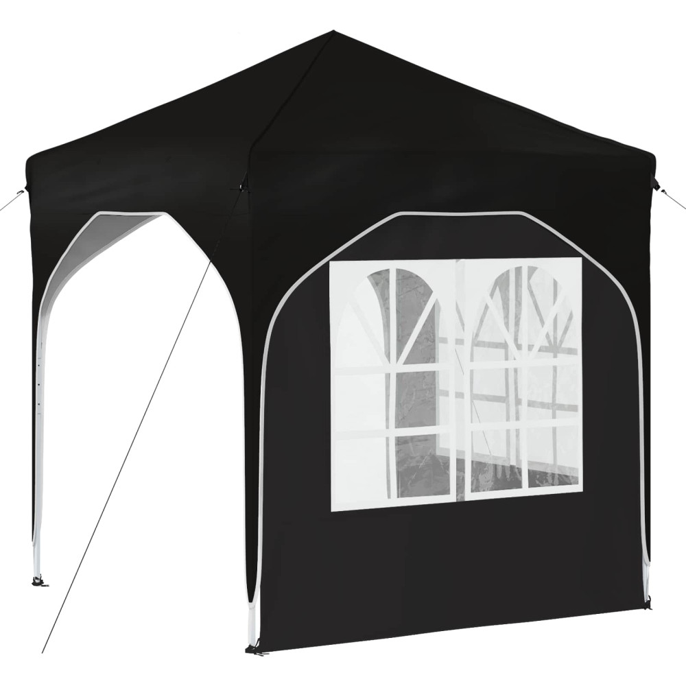 Produktbild för Pop-up Partytält 192 x 192 x 245 cm Svart