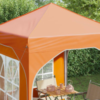 Produktbild för Pop-up Partytält 192 x 192 x 245 cm Orange