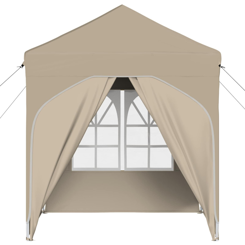 Produktbild för Pop-up Partytält 192 x 192 x 245 cm Gräddvit