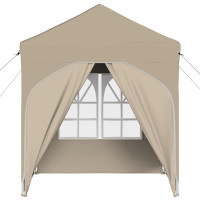Produktbild för Pop-up Partytält 192 x 192 x 245 cm Gräddvit