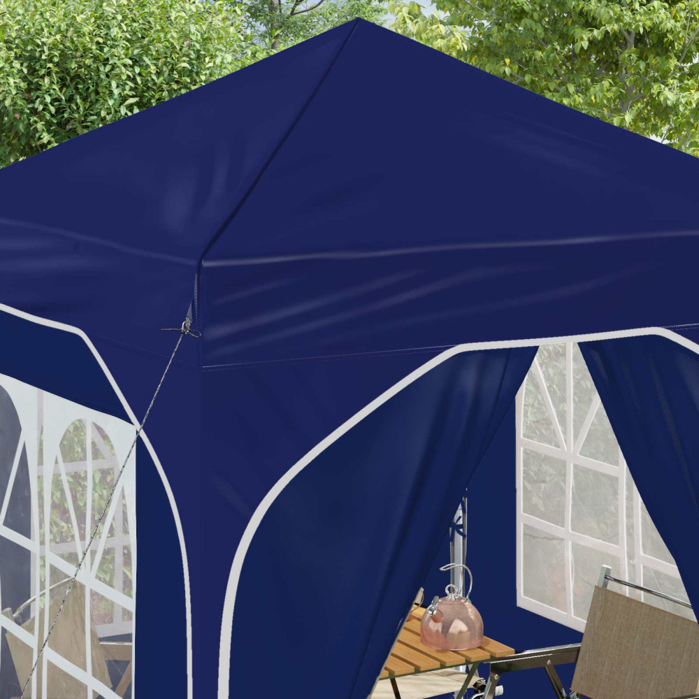 Produktbild för Pop-up Partytält 192 x 192 x 245 cm Blå