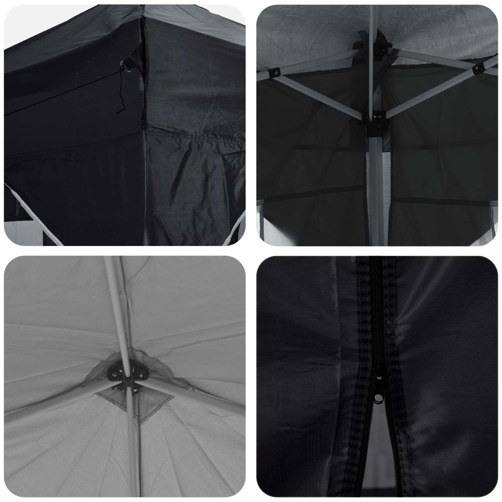 Produktbild för Pop-up Partytält 192 x 192 x 245 cm Antracit