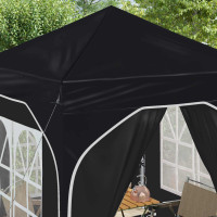 Produktbild för Pop-up Partytält 192 x 192 x 245 cm Antracit
