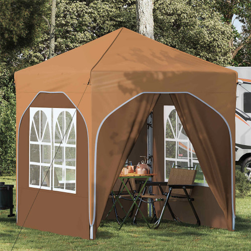 vidaXL Pop-up Partytält 192 x 192 x 245 cm Beige