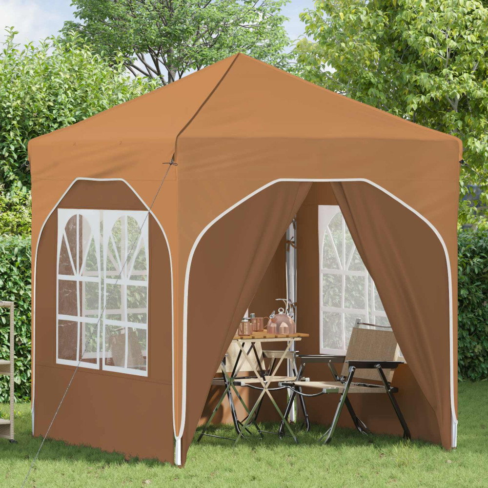 Produktbild för Pop-up Partytält 192 x 192 x 245 cm Beige