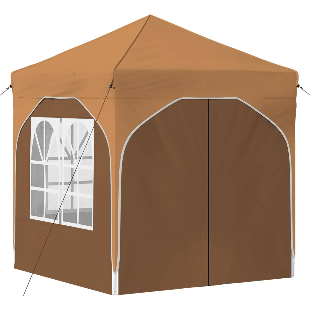 Produktbild för Pop-up Partytält 192 x 192 x 245 cm Beige