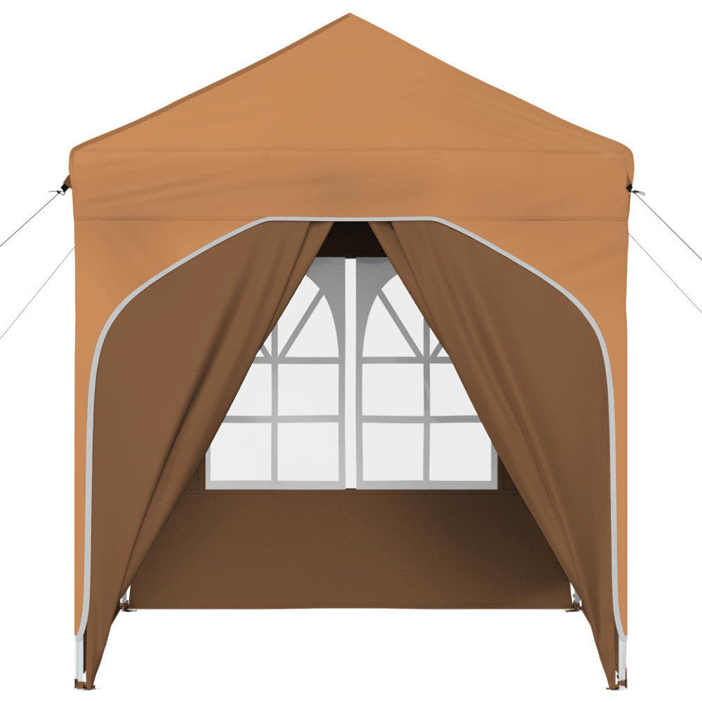 Produktbild för Pop-up Partytält 192 x 192 x 245 cm Beige