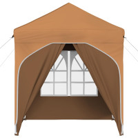 Produktbild för Pop-up Partytält 192 x 192 x 245 cm Beige