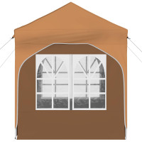 Produktbild för Pop-up Partytält 192 x 192 x 245 cm Beige