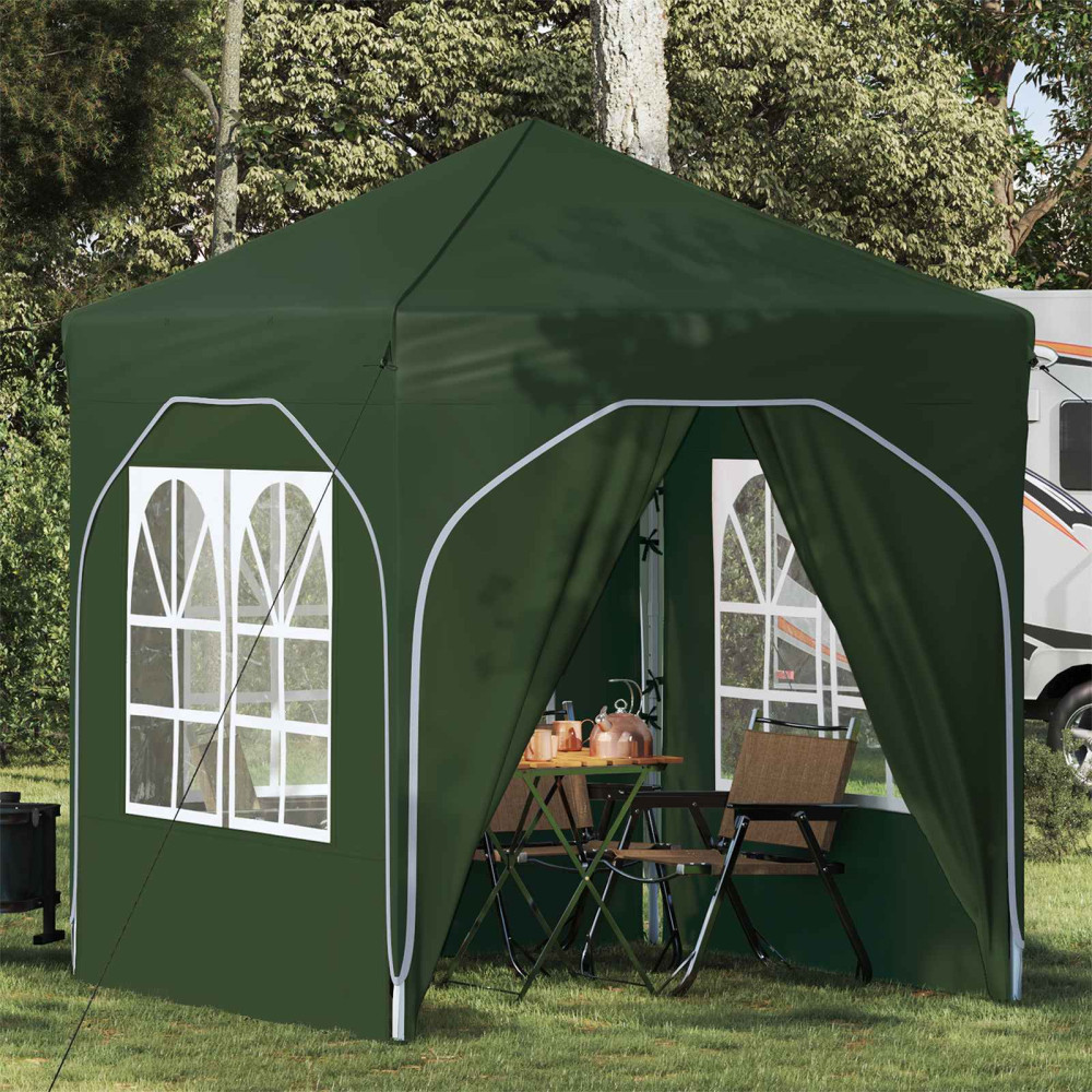 Produktbild för Pop-up Partytält 192 x 192 x 245 cm Grön