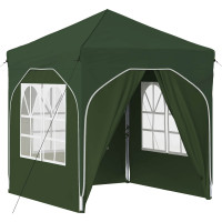 Produktbild för Pop-up Partytält 192 x 192 x 245 cm Grön