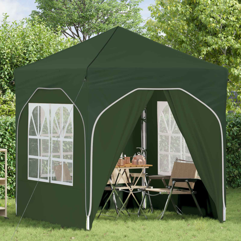Produktbild för Pop-up Partytält 192 x 192 x 245 cm Grön