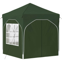 Produktbild för Pop-up Partytält 192 x 192 x 245 cm Grön